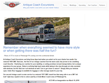 Tablet Screenshot of antiquecoachexcursions.com